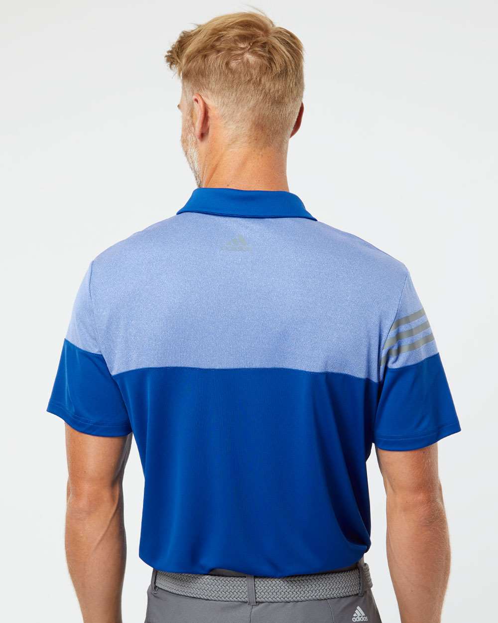 Adidas - Heathered 3-Stripes Polo